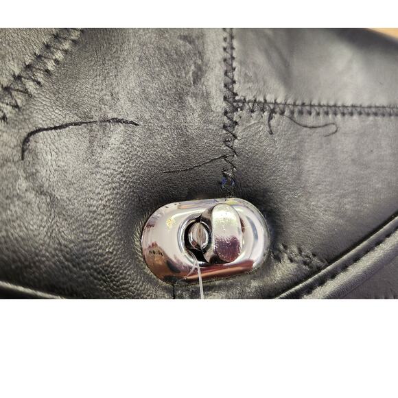 Diamond Plate Black Buffalo Leather Windshield Tool Utility Parts Bag NWT - Picture 6 of 7